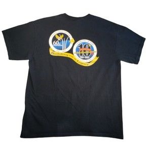 USAF 60th & 10th AFRL Anniversary T shirt Size Large Black Ultra Cotton